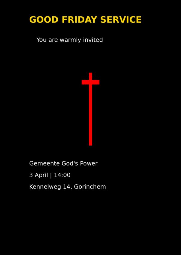 Good Friday service