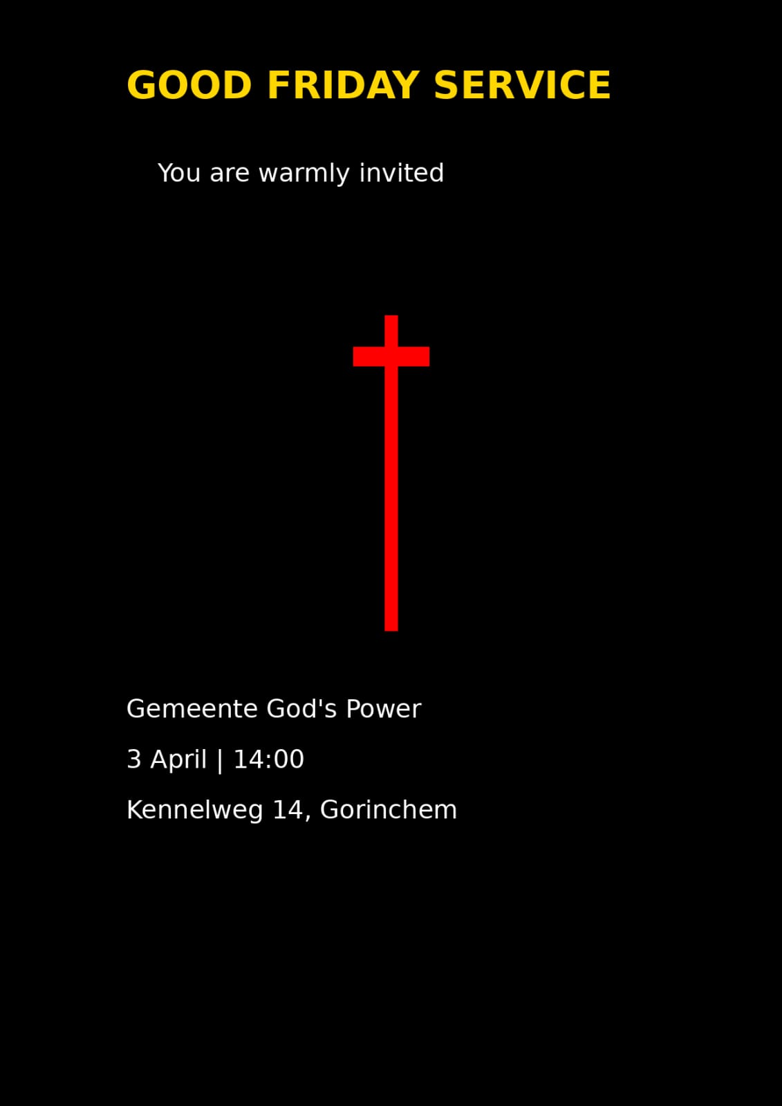 Good Friday service